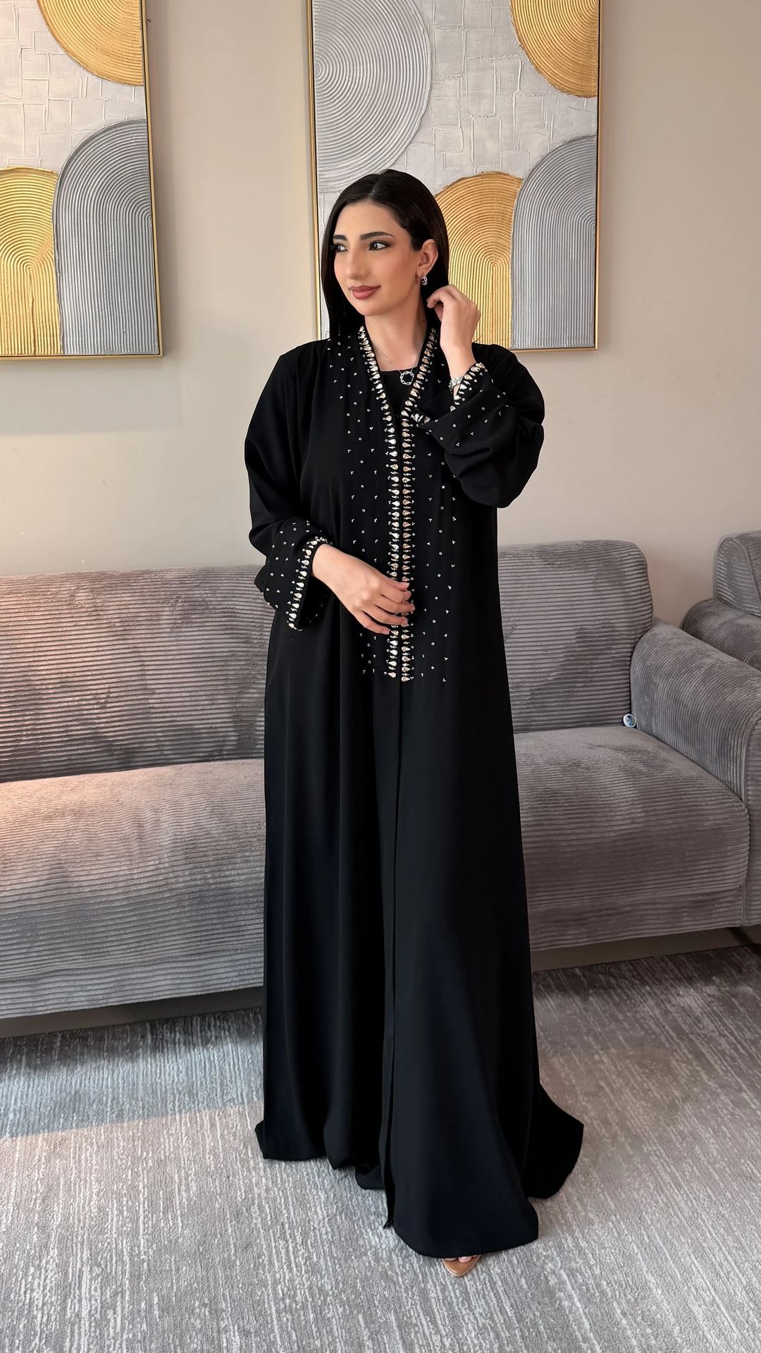 Kowsar   Abaya Black - 2