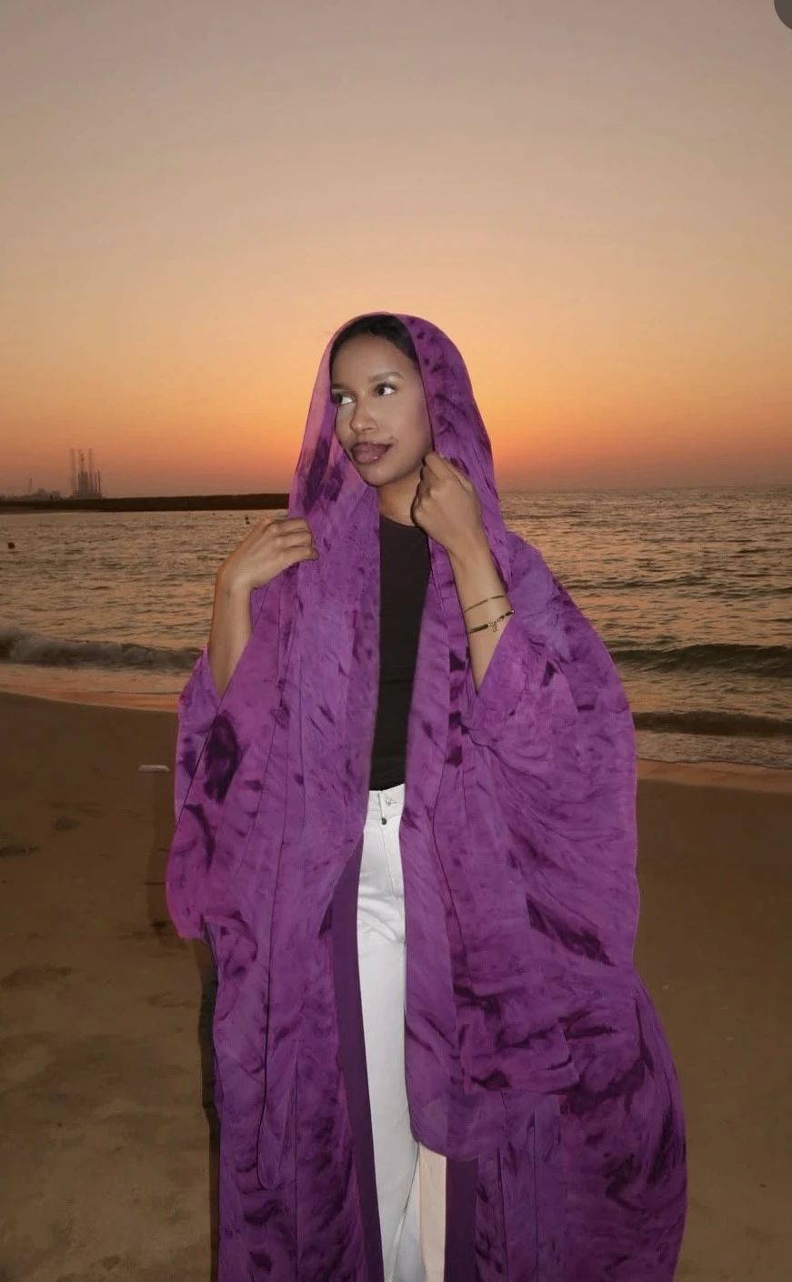 Mulki abaya Purple - 4