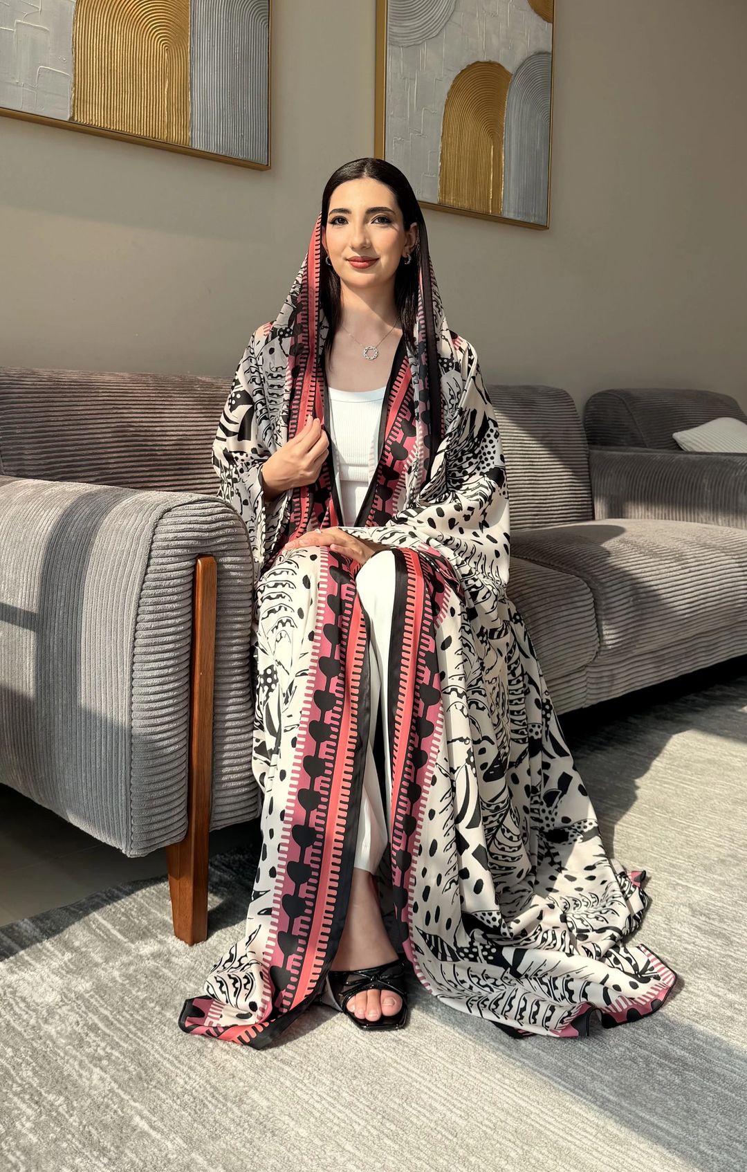 JB printed Abaya 04 - 2