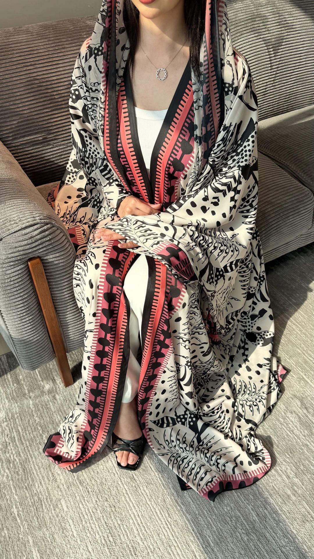 JB printed Abaya 04 - 3