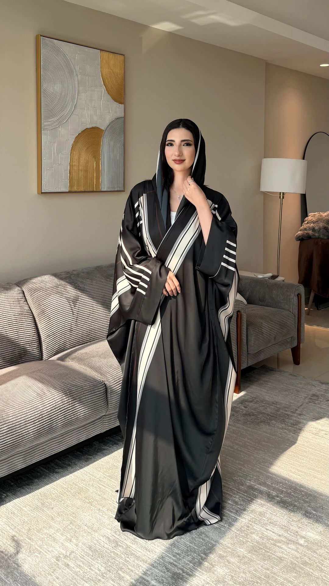 JB printed Abaya 03 - 2