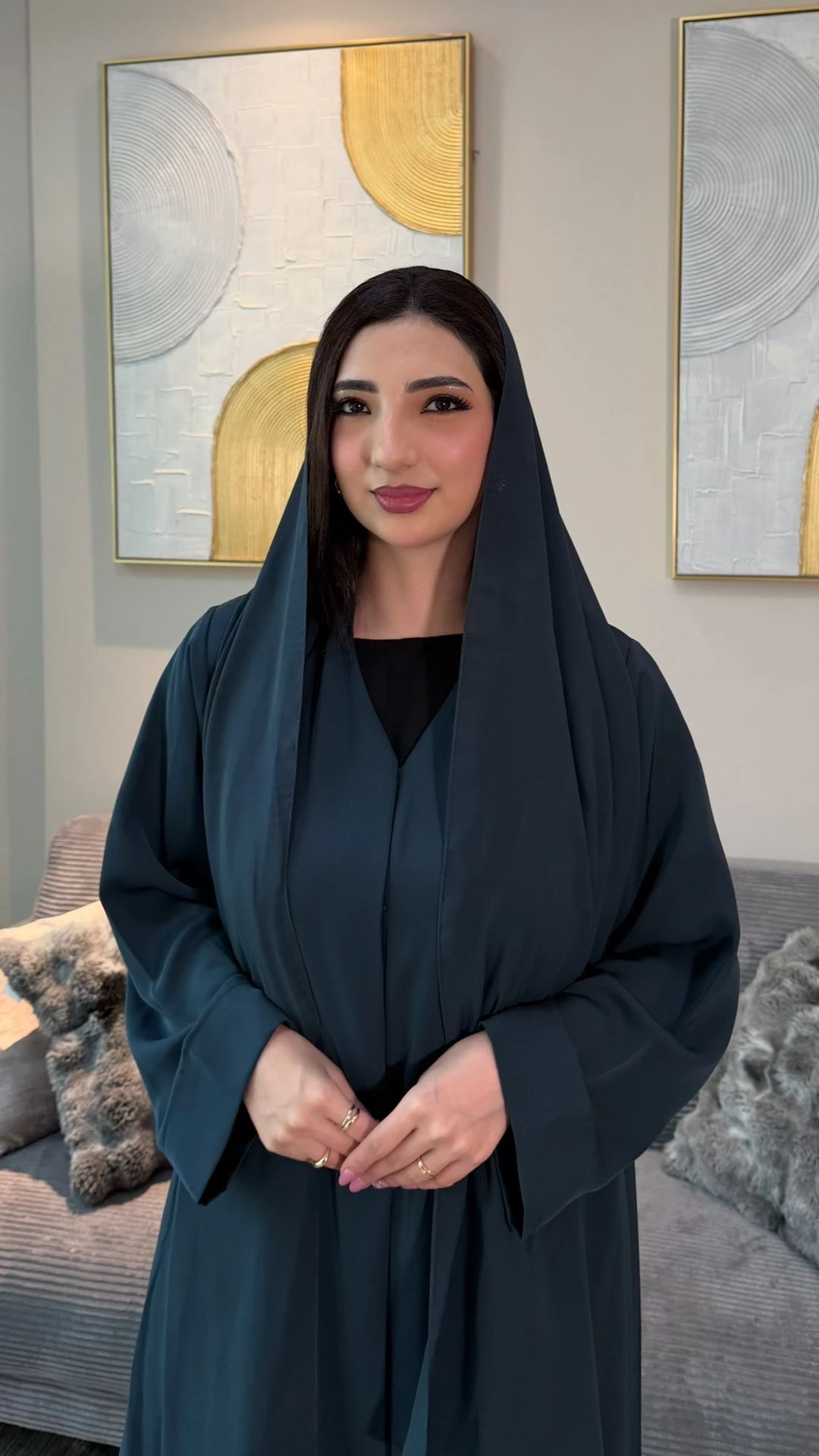 Aflah abaya Dark Green - 1
