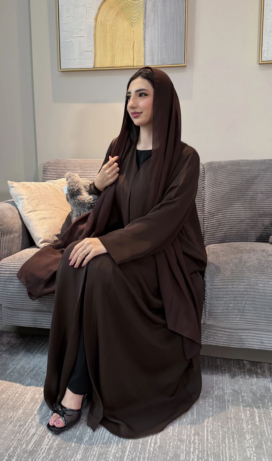 Aflah abaya Chocolate - 2