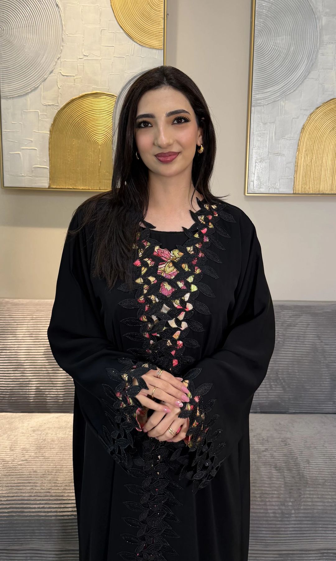 Nadiya abaya black - 3