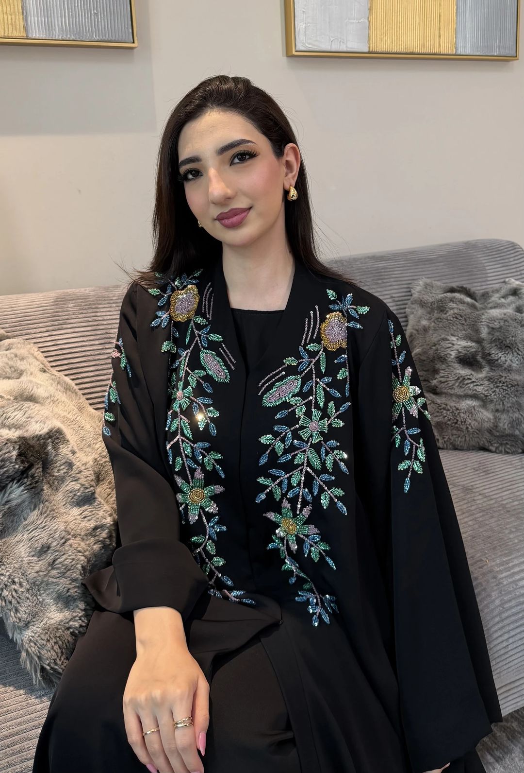 Ahlan abaya black - 1