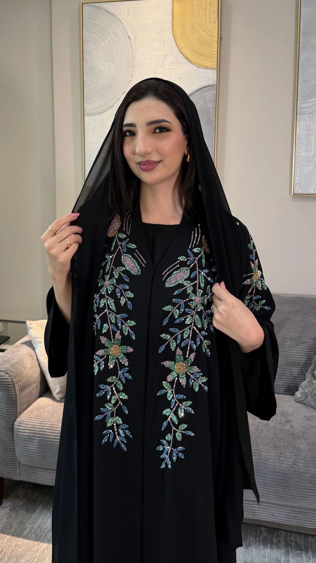 Ahlan abaya black - 2