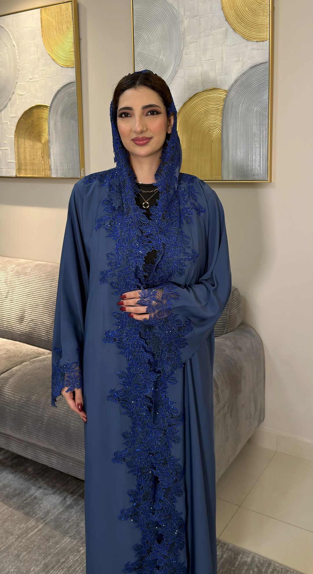 Mayada abaya Blue - 1
