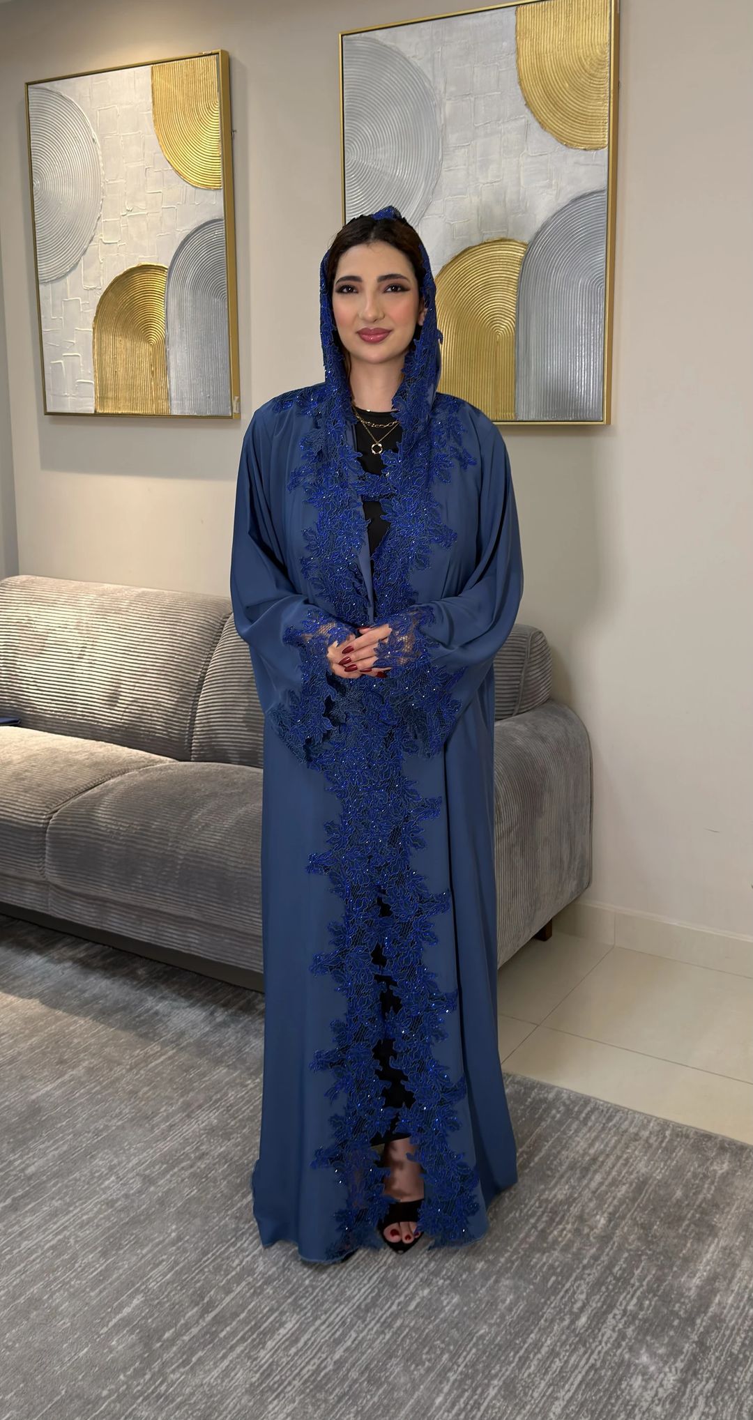 Mayada abaya Blue - 2