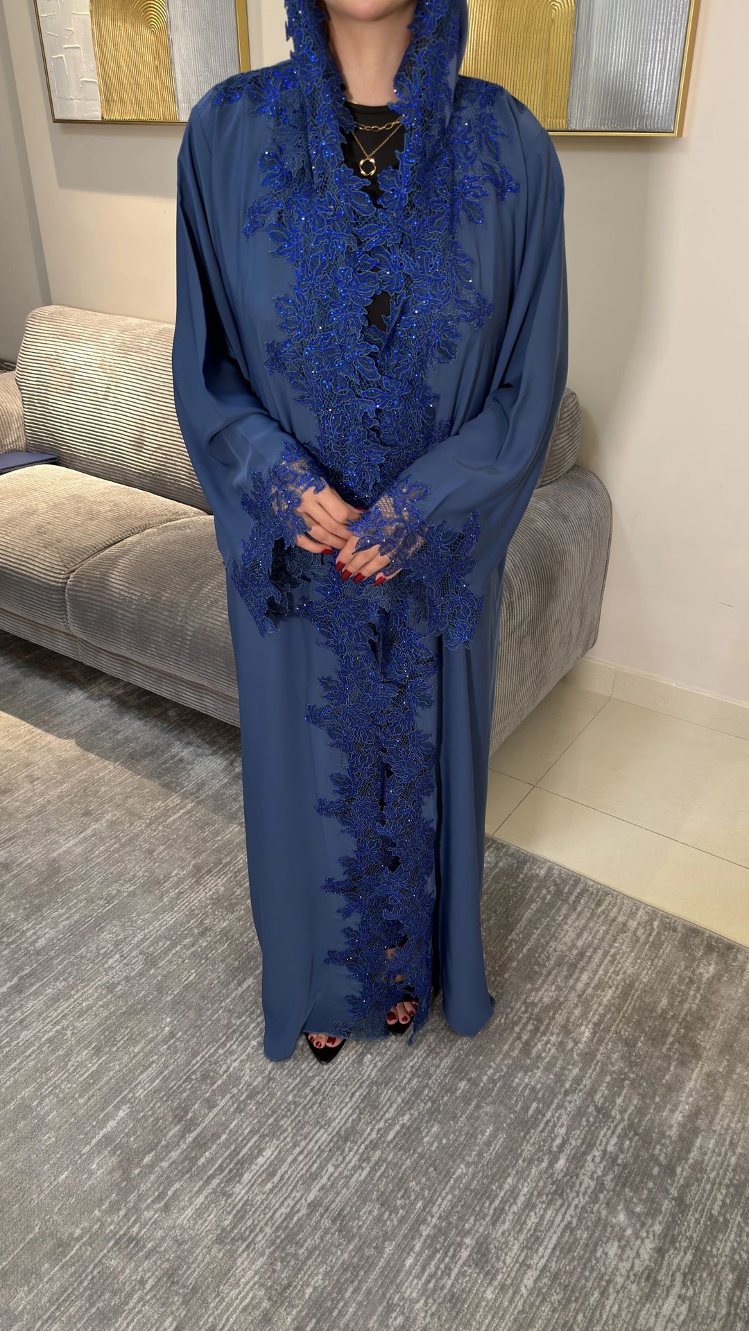 Mayada abaya Blue - 3