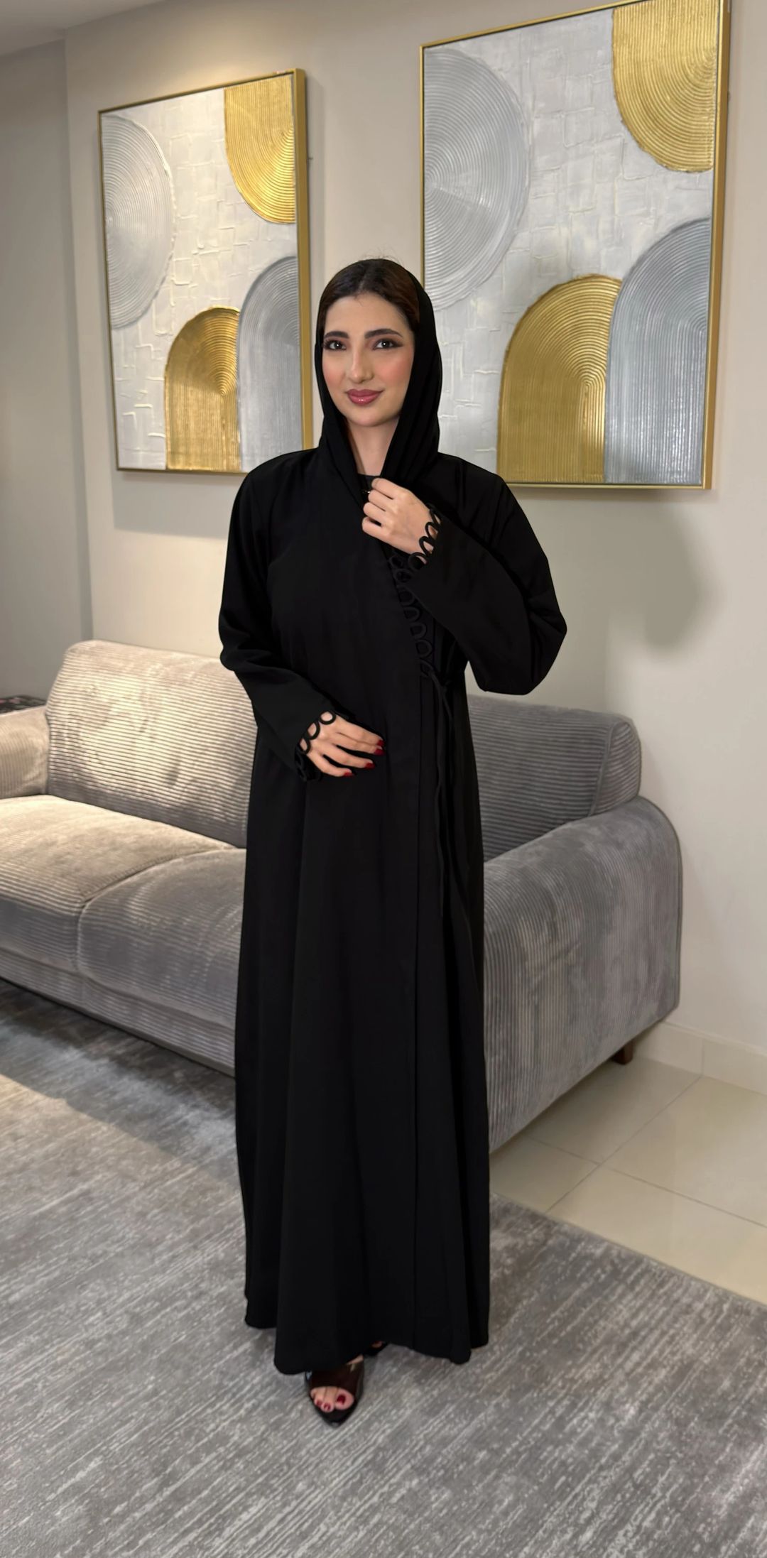 Mood abaya black - 2