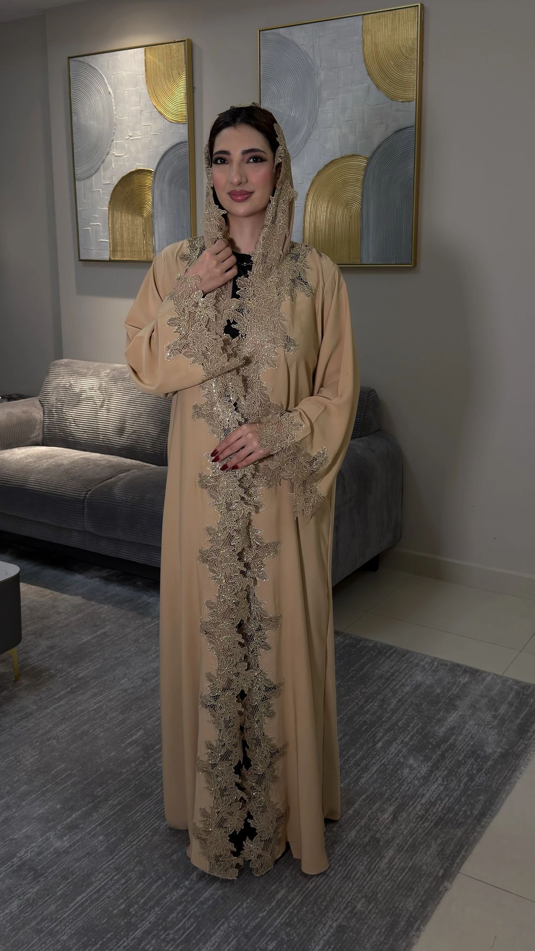 Mayada abaya beige - 2