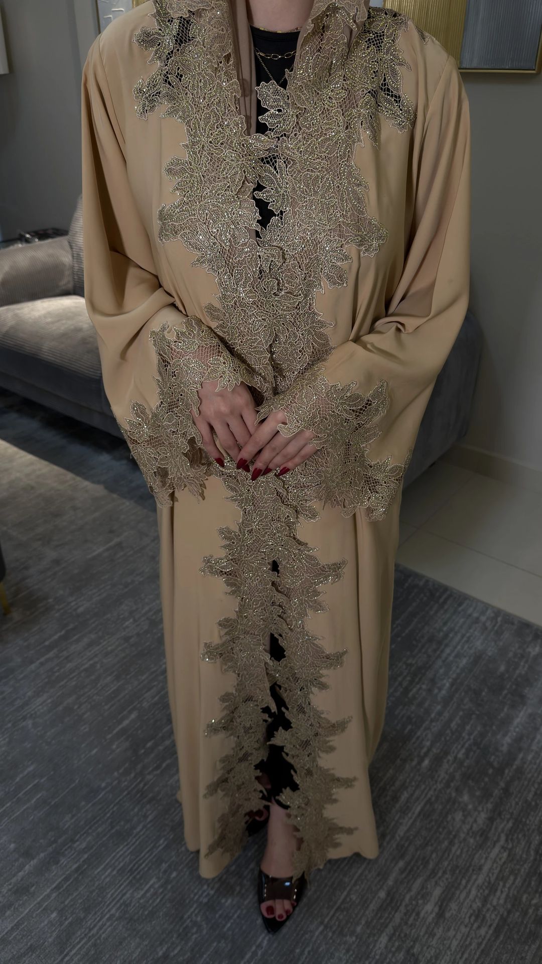 Mayada abaya beige - 3