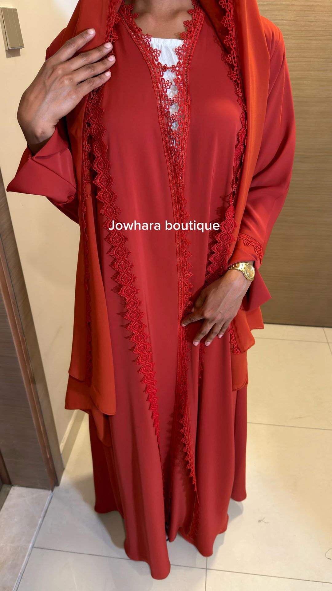 Samara  Abaya Orange - 3
