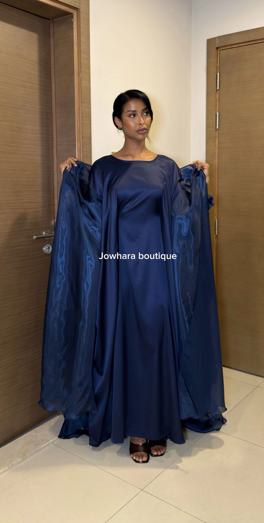 Ubax Abaya Navy Blue - 3