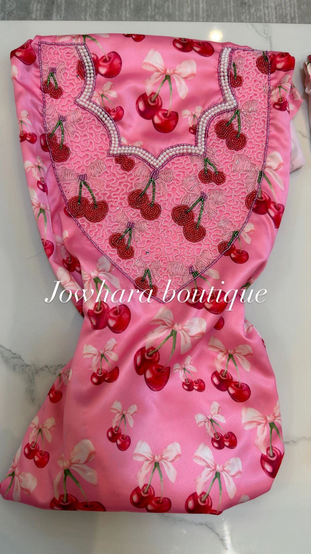 Mukhawar kids Pink with cherry - 1