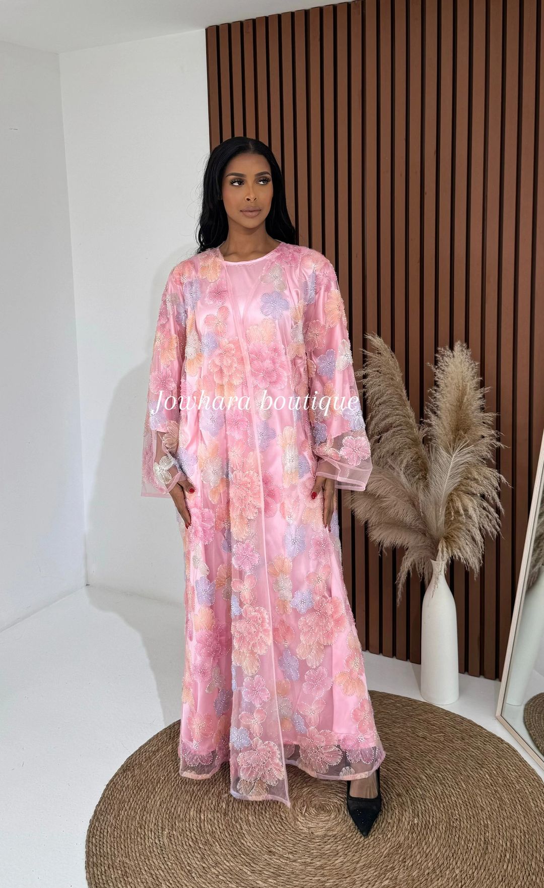 Ameera Pink Abaya - 2