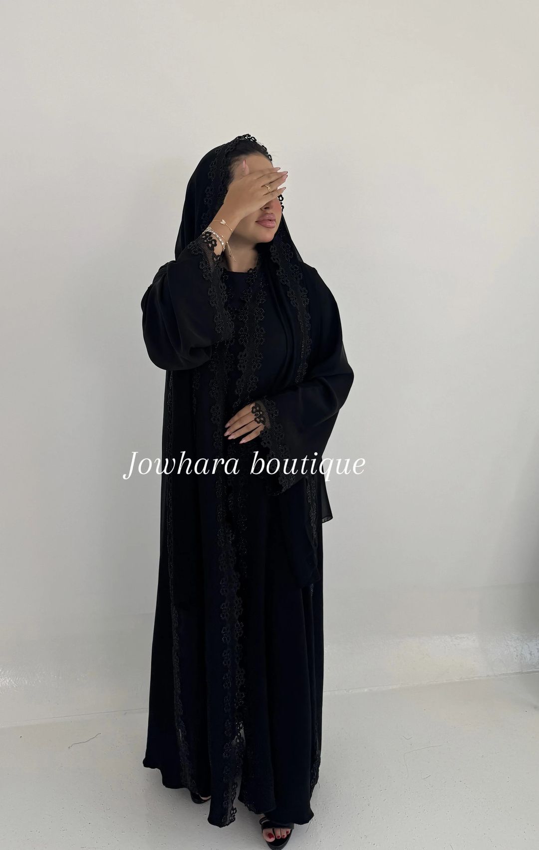 Aleena abaya black - 2