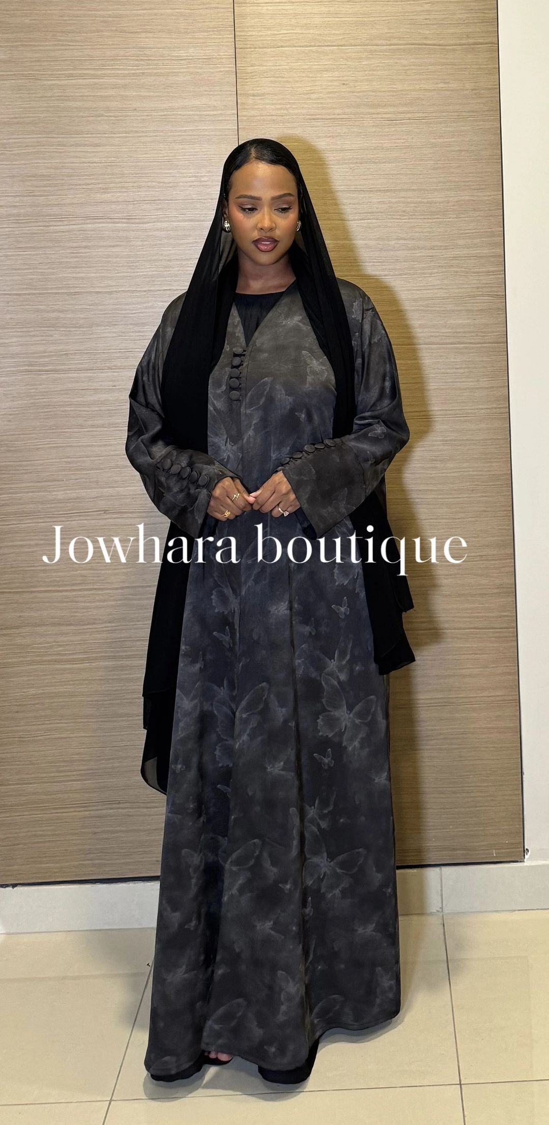 Hodan black abaya - 2