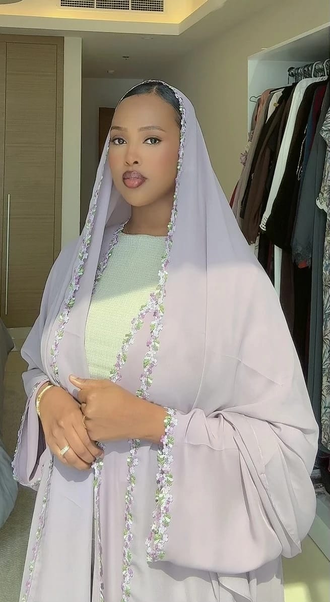 Hiba Lilac abaya - 1