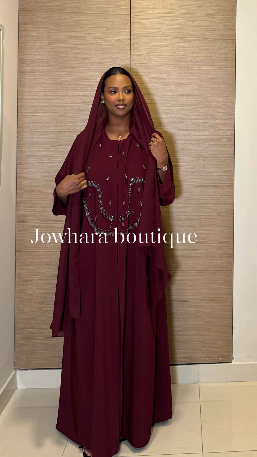 Igra Abaya maroon - 1