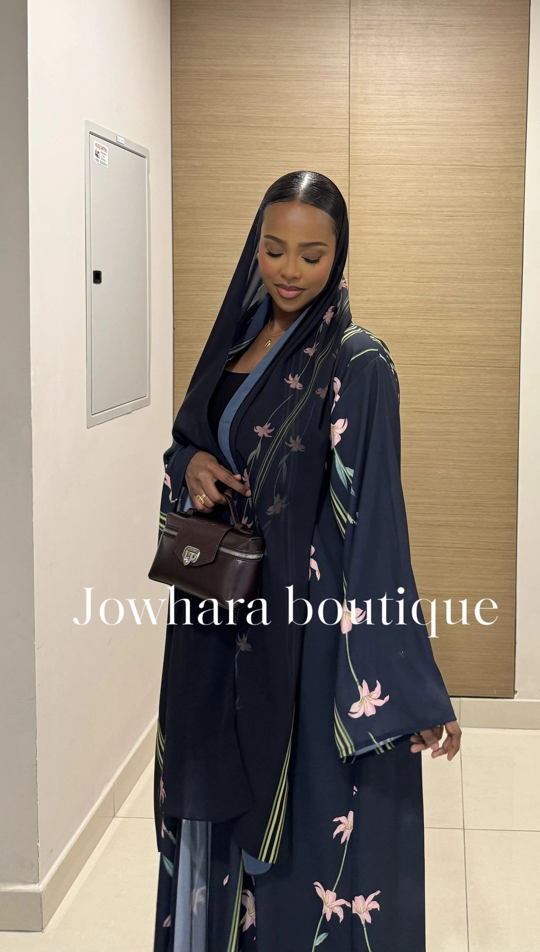 Aisha collection Printed Abaya 03 - 3
