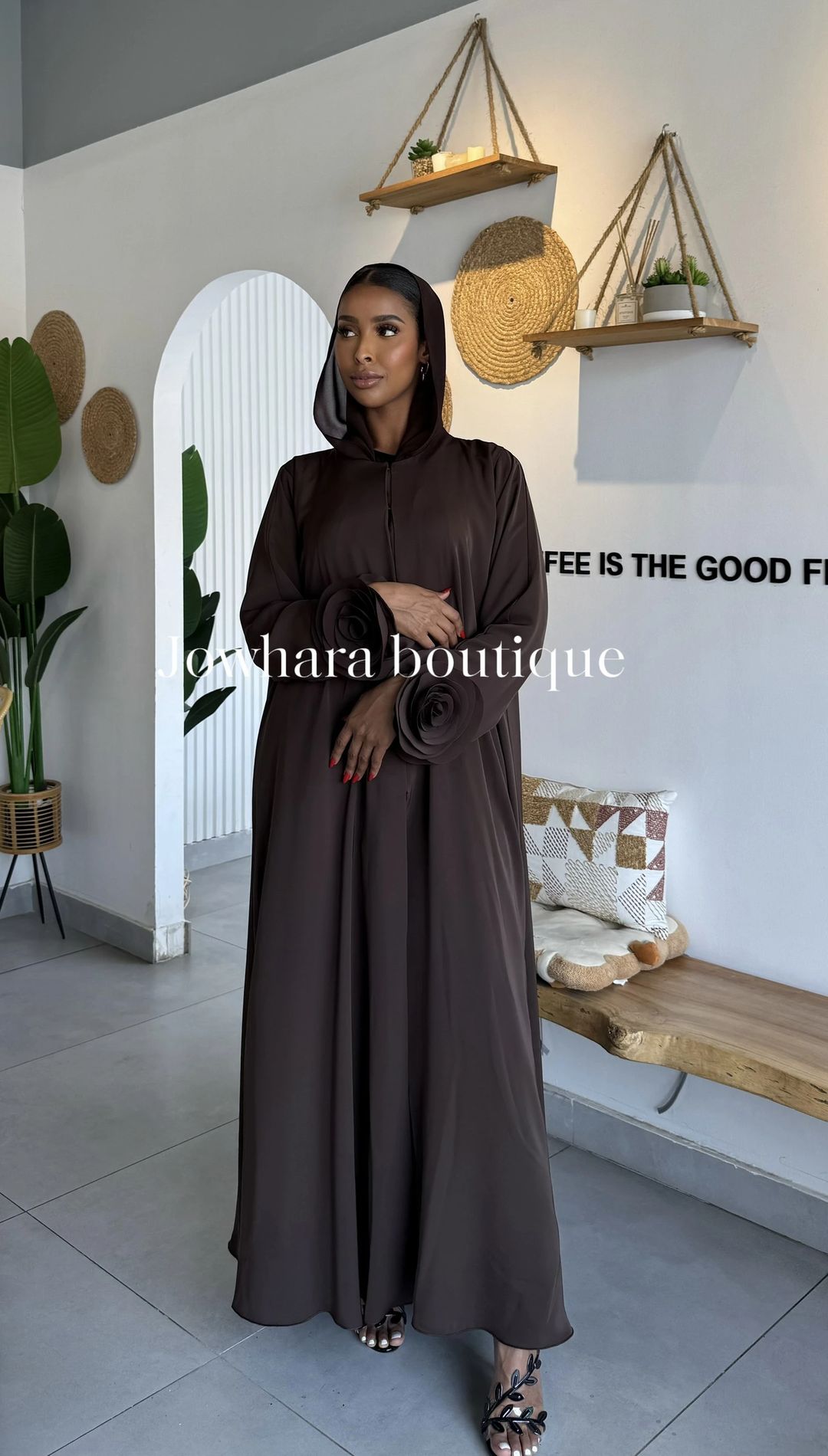 Ward abaya brown - 2