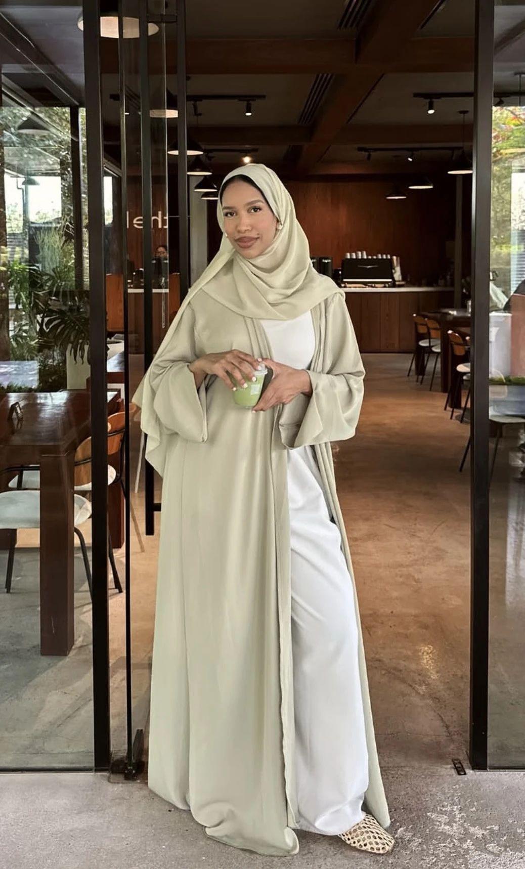 Suban Abaya color Matcha - 2