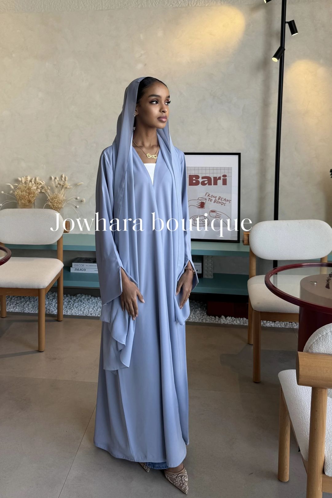 Suban Abaya color sky blue - 2