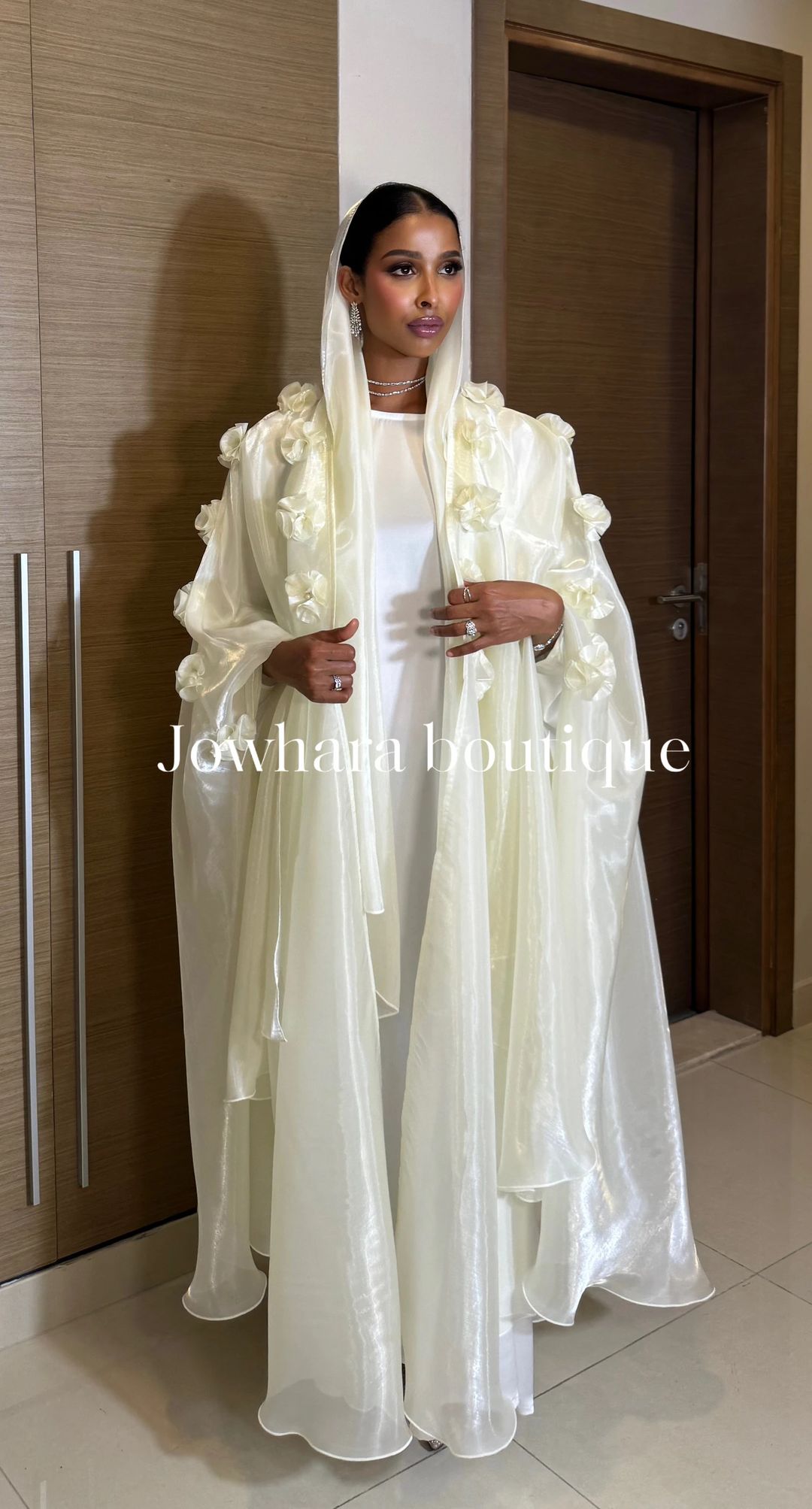 Ubax Abaya off white - 1