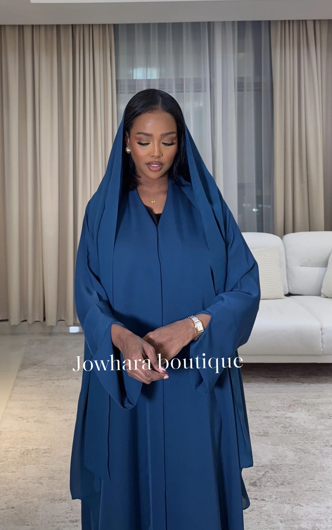 Najah Abaya Teal - 2