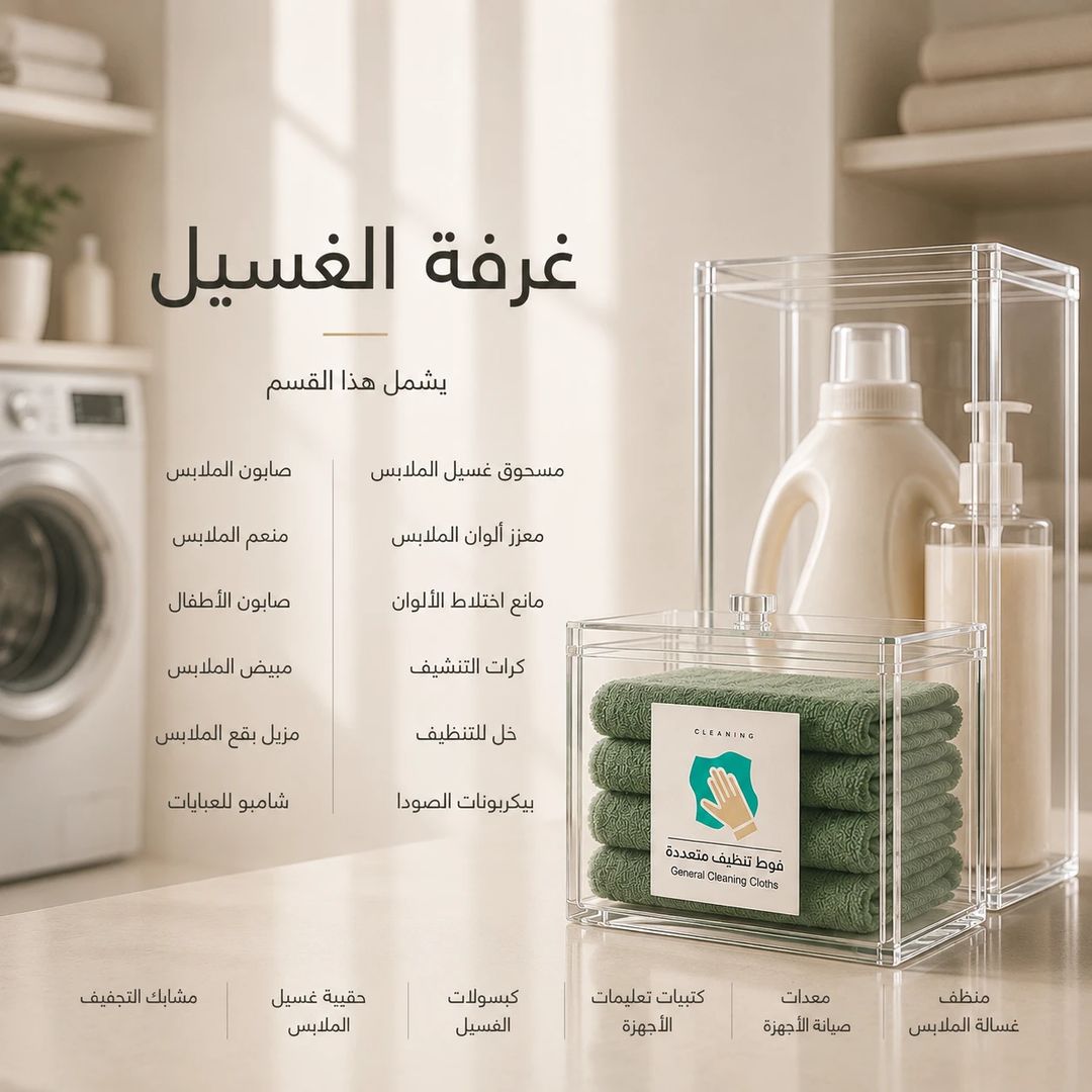 ملصقات التنظيف وغرفة الغسيل - 2