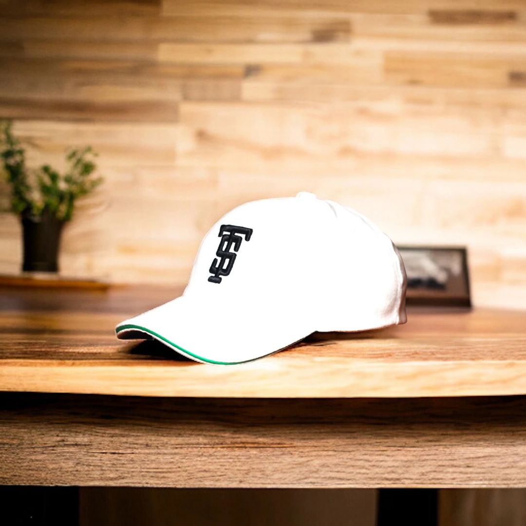 3D, ST Edition White & Green Line Casual Cap - 1