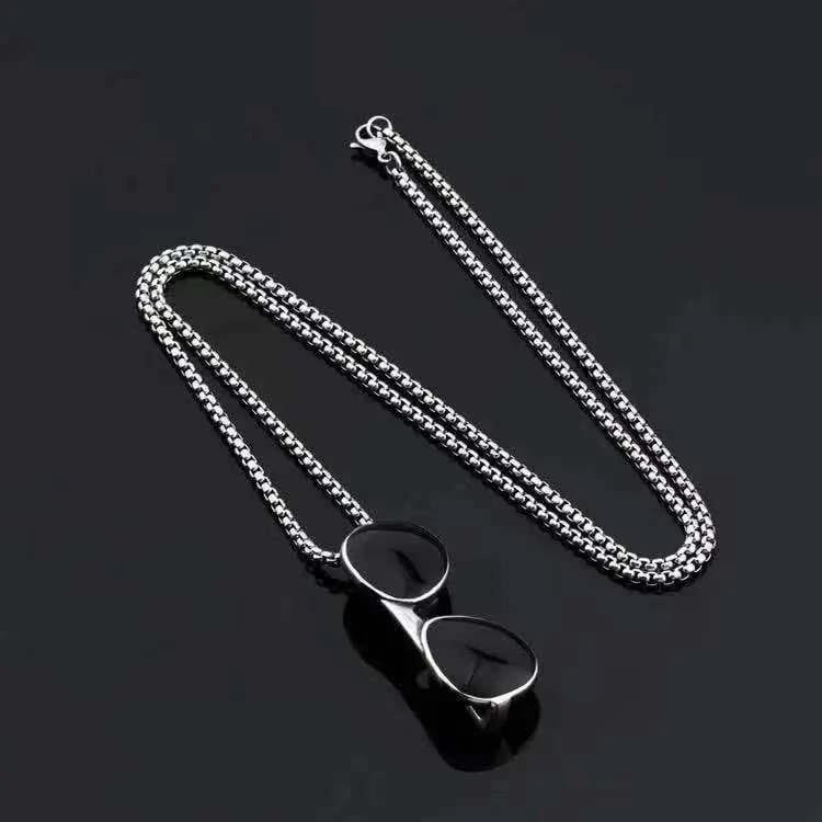 Men's Sunglasses Charm Punk Hip Necklace - 1