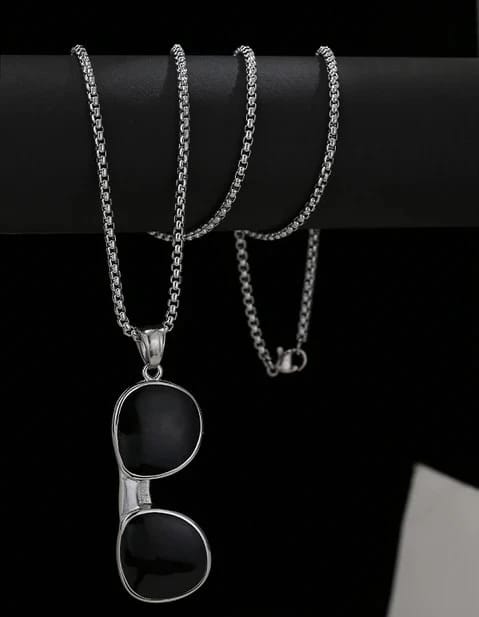 Men's Sunglasses Charm Punk Hip Necklace - 2
