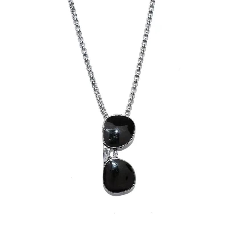 Men's Sunglasses Charm Punk Hip Necklace - 3