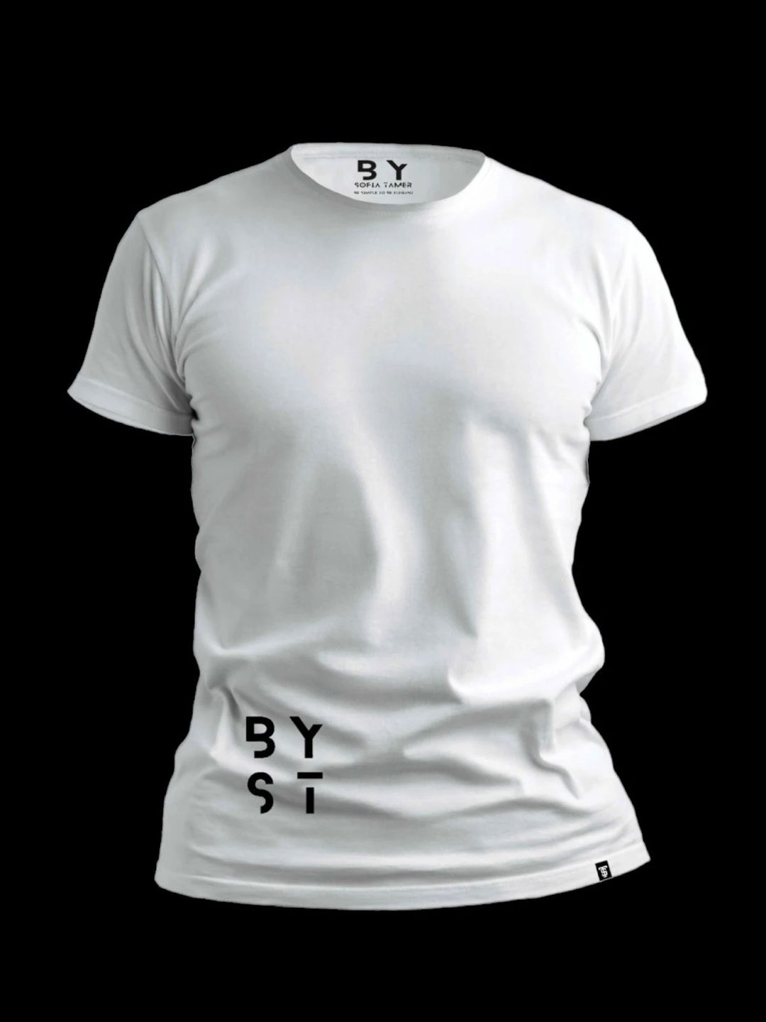 BY ST Design T Shirt -White - 1
