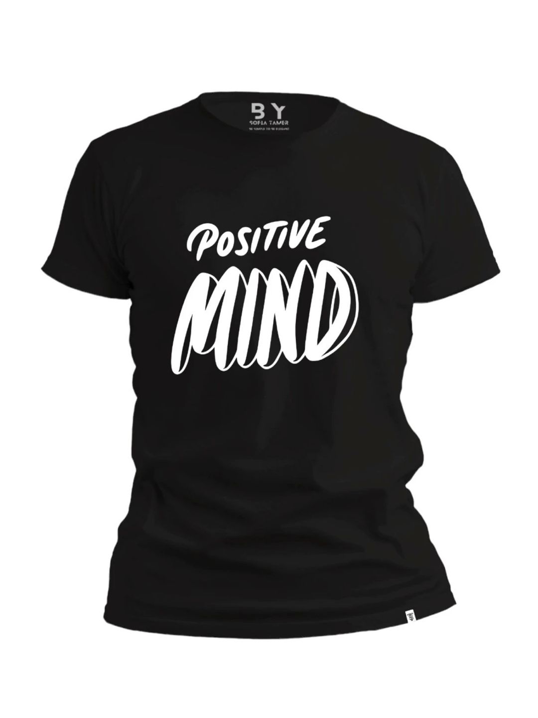 Positive Mind Design T Shirt-Black - 1