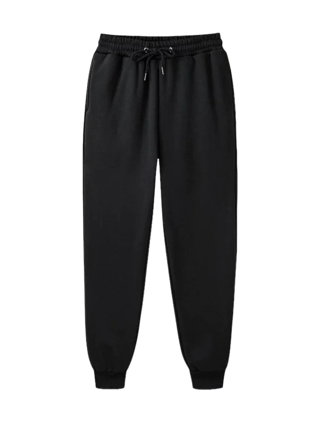 ST ,Plain Sport Casual SweatPants-Black - 1