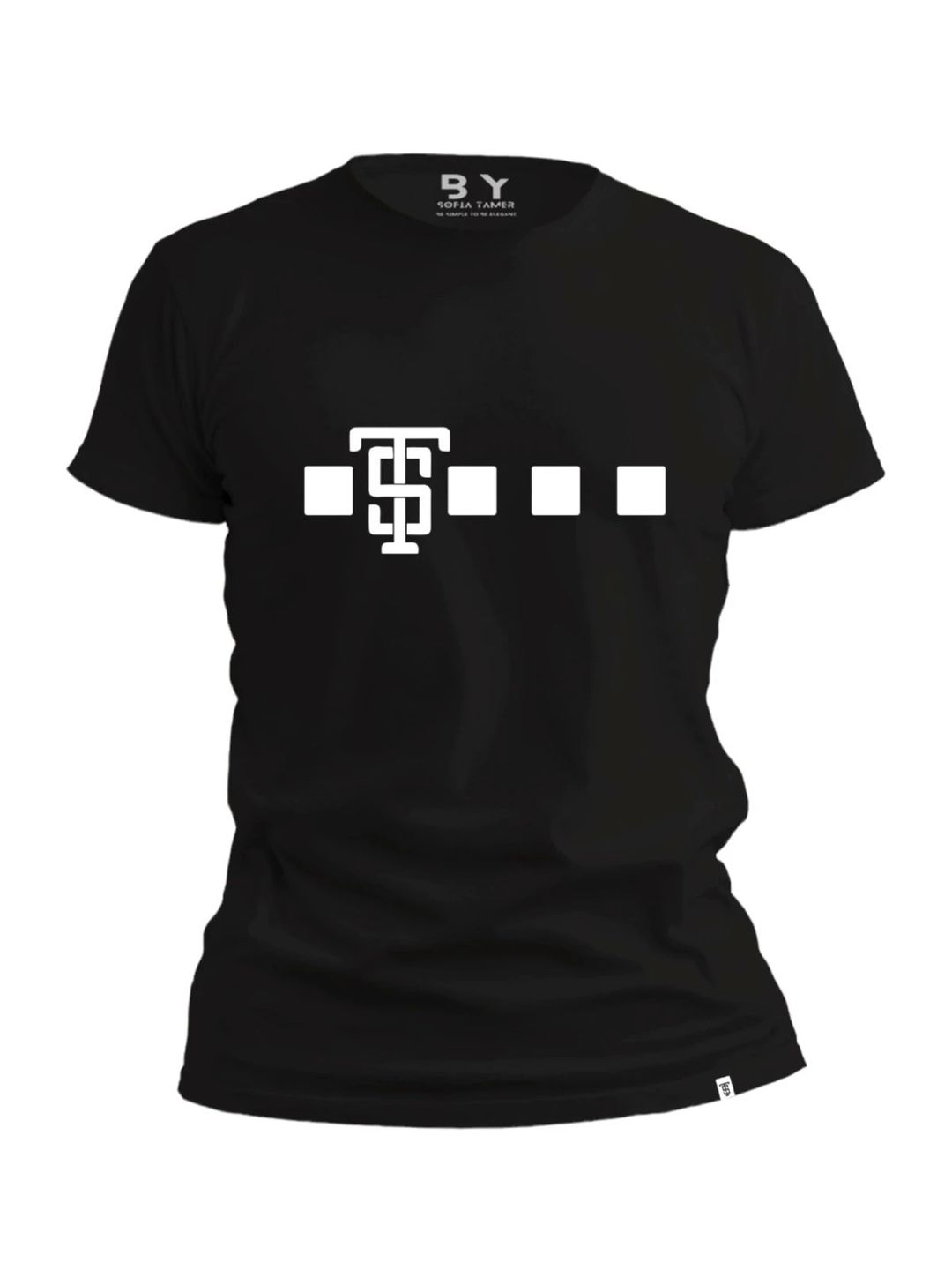 ST Logo Design T Shirt-Black - 1