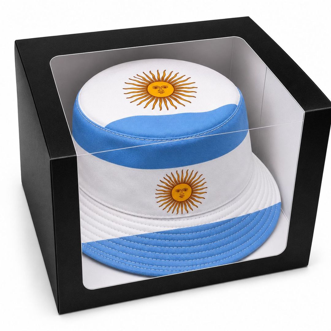 Argentina Bucket Hat with a Gift Box - 1