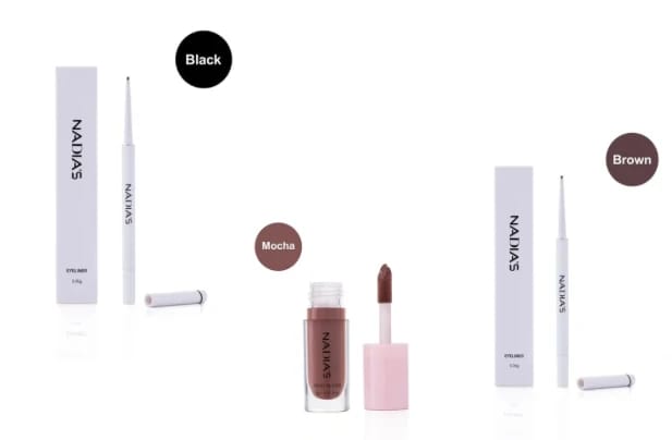 Black eyebrow & Brow eyebrow eye pencil & Mocha lipgloss                       Site + gift - 1