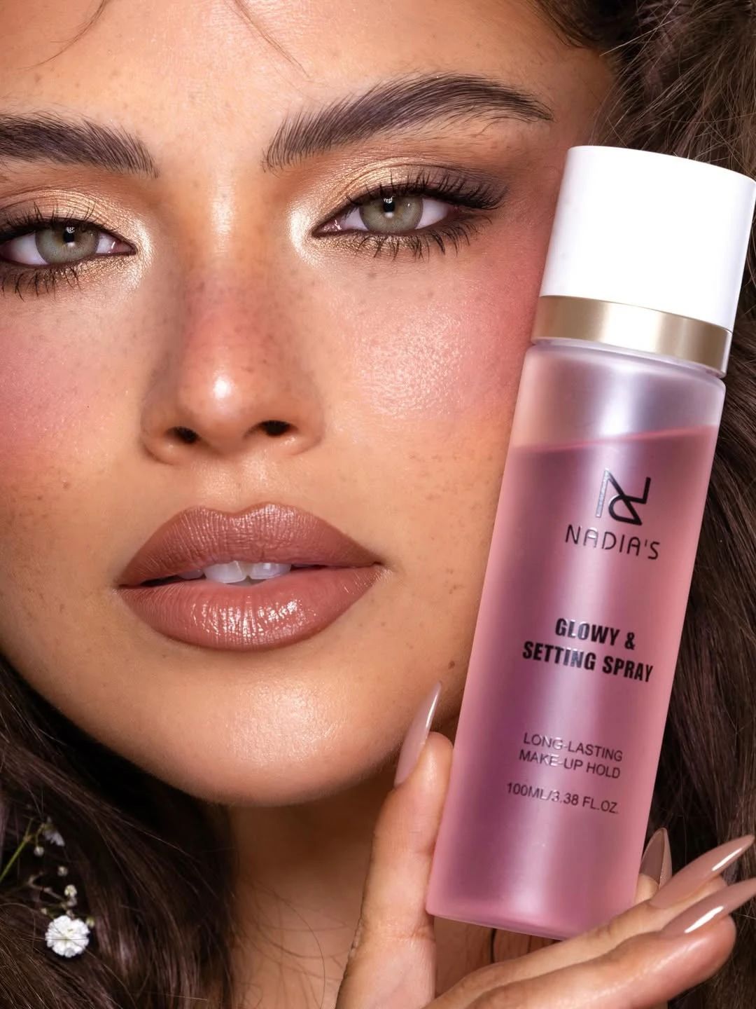 Moisturizing makeup Glowy Setting spray & Toffee lipgloss - 2