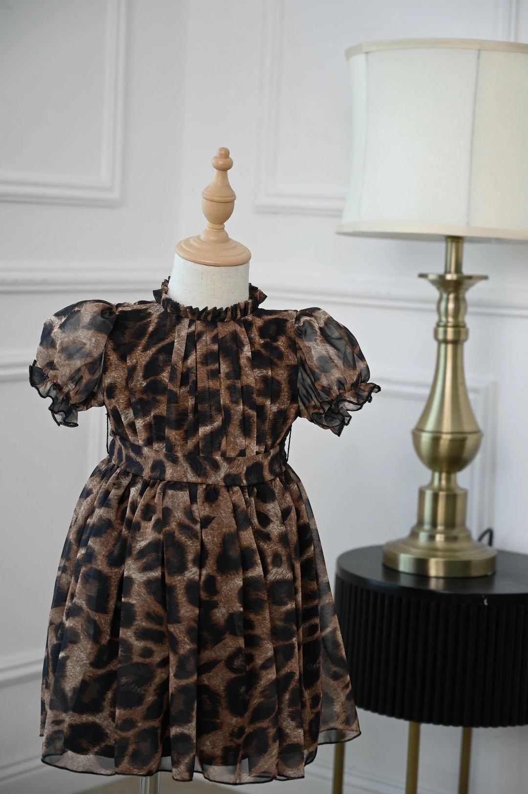 Little Leopard Chiffon Dress - 2