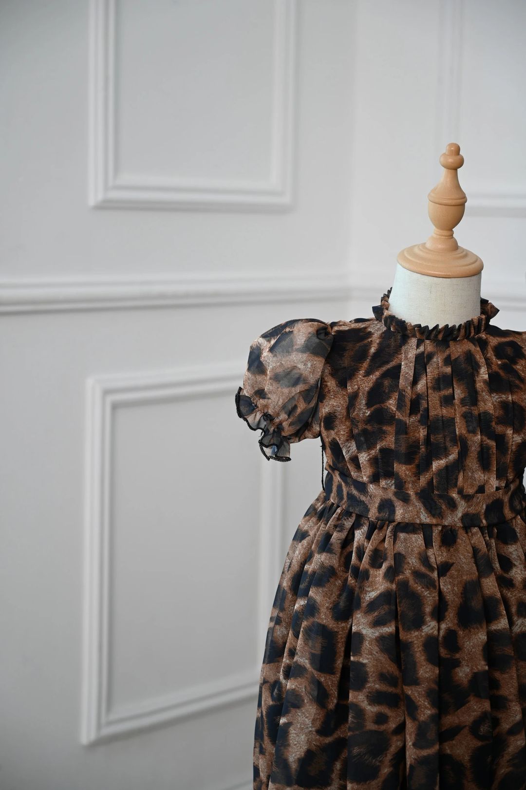 Little Leopard Chiffon Dress - 3