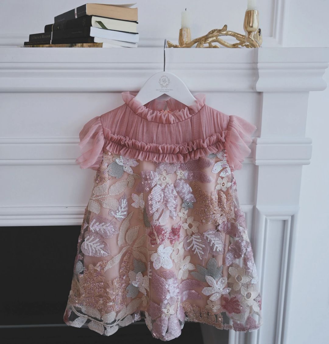 Blush Bloom Tule Dress - 2
