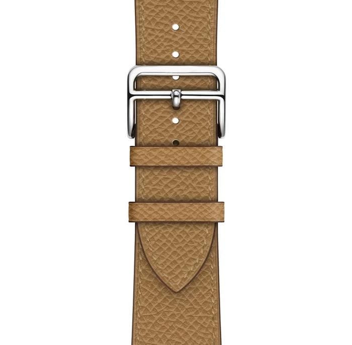 Apple Watch - leather tan - 1