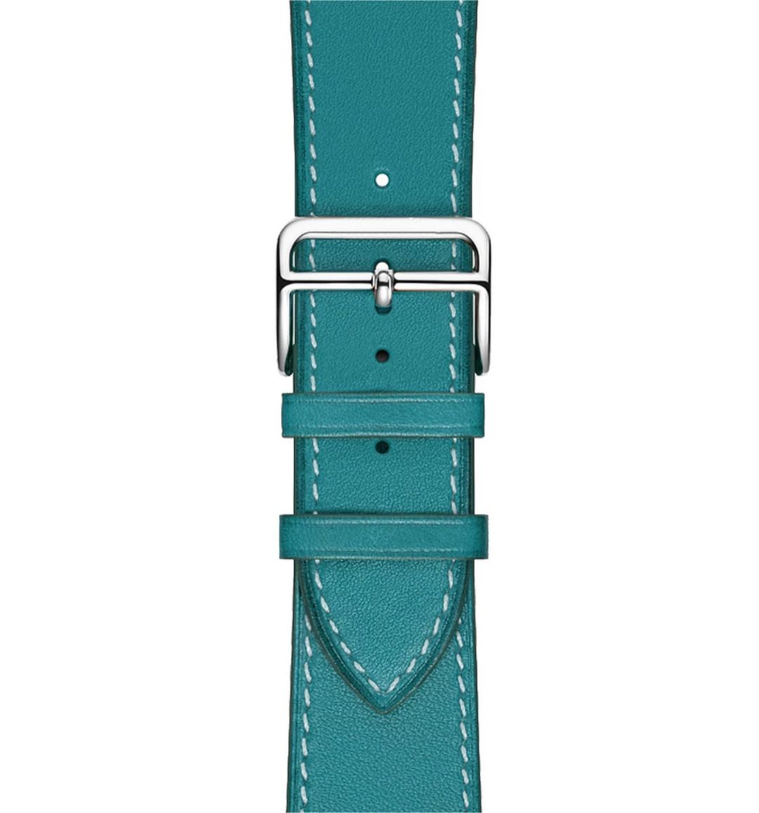 Apple Watch - Leather baby blue - 1