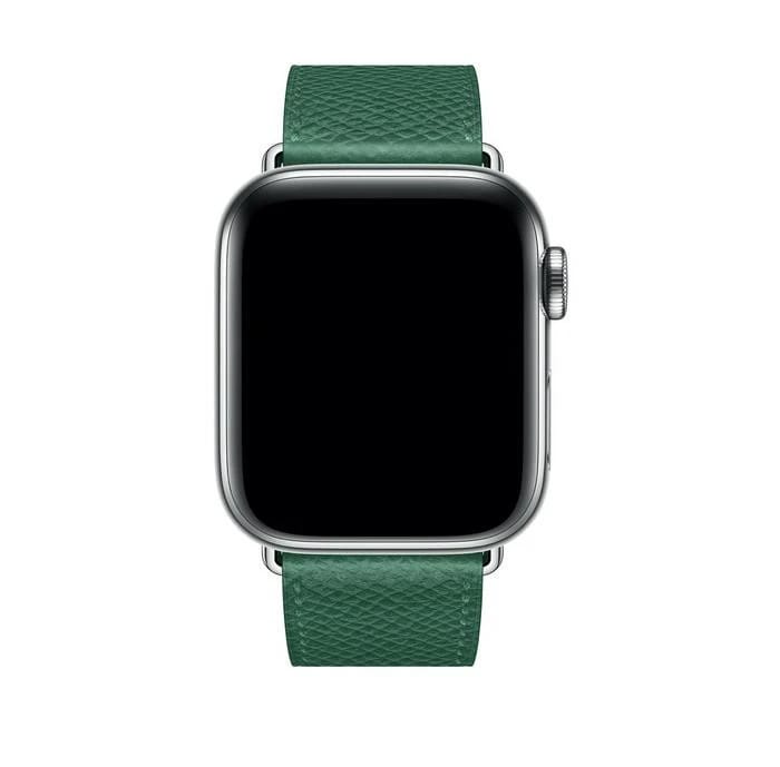 Apple Watch - leather Forest green - 1