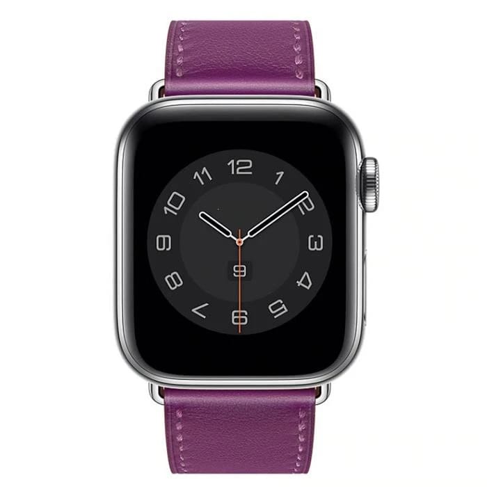 Apple Watch - leather violet purple - 1