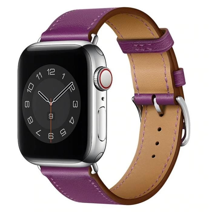 Apple Watch - leather violet purple - 2